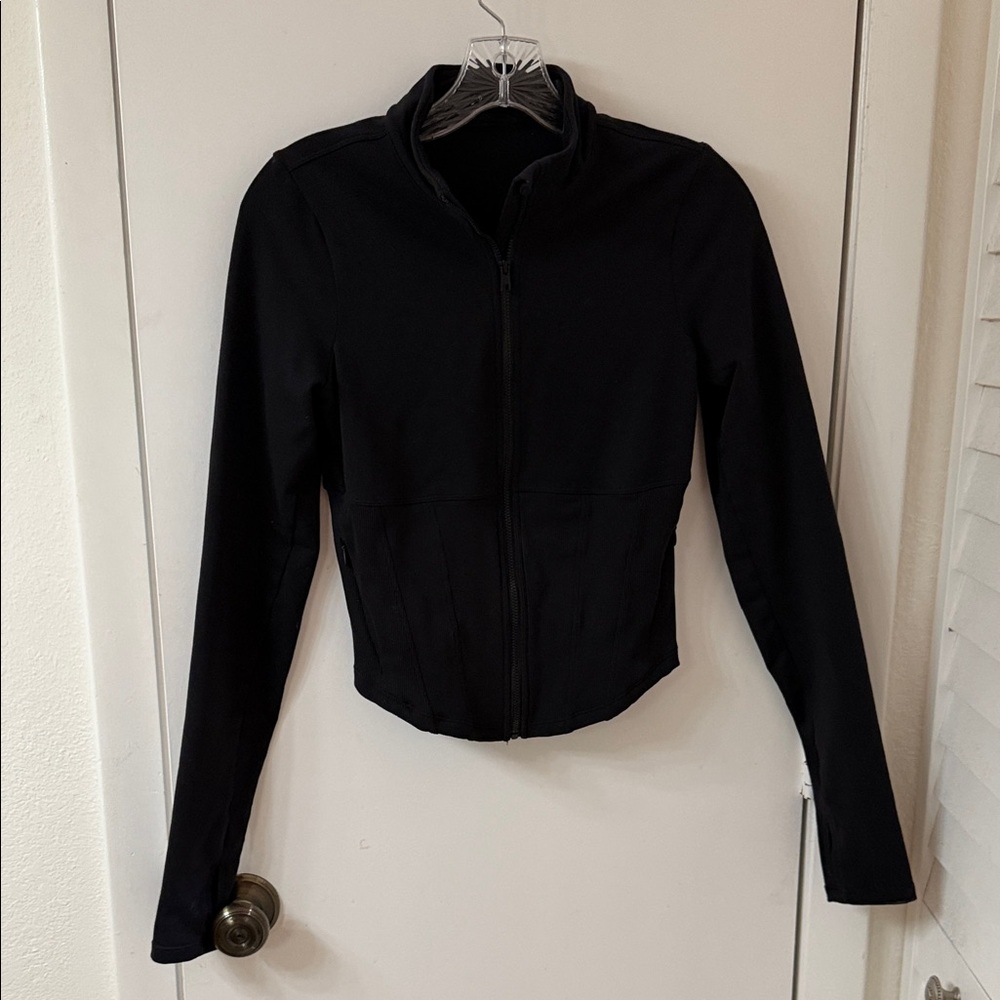 ALO Yoga Airbrush Corset Full Zip Jacket